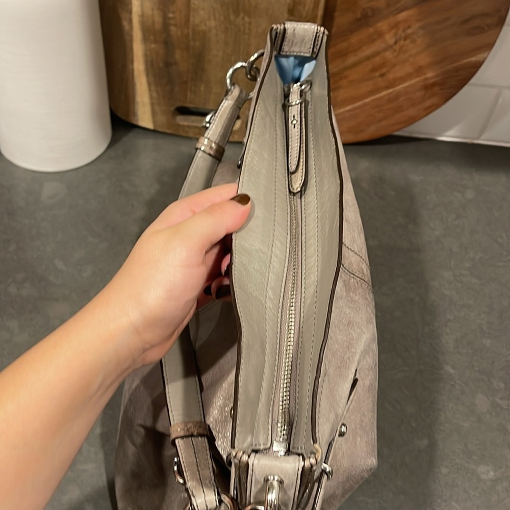 Coach Leather Collette Hobo Shoulder Bag Iridescent - Picture 6 of 10